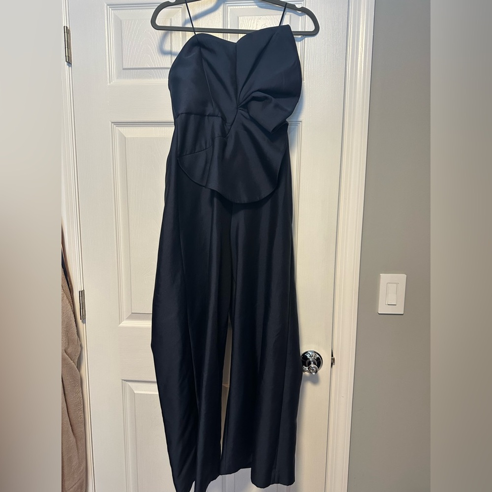 Keepsake Strapless Ruffle-Front Jumpsuit - Picture 5 of 7